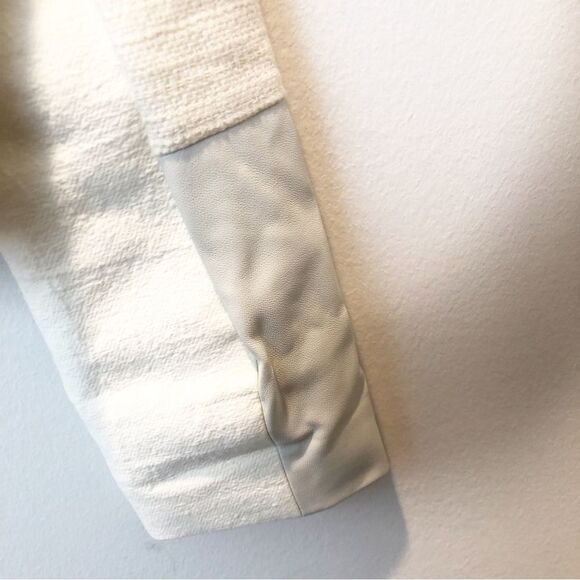 Chico’s Cream Tweed Moto Jacket Chico’s size 0 - Picture 5 of 6